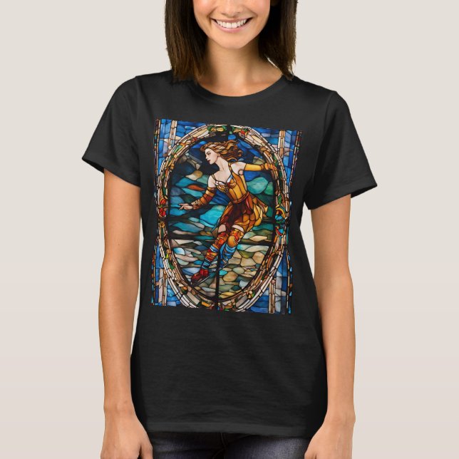 Camiseta Fantasy Cute Stainha Glass Skating (Frente)
