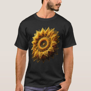 Camiseta Fantasy Cute Sunflower Yarn Strings