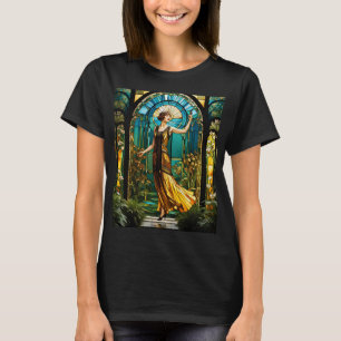 Camiseta Fantasy Cute Vivid Staind Glass Mulher