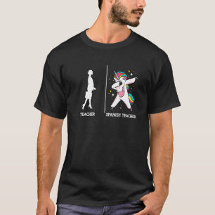 Camiseta Fantasy Dabbing professor espanhol Unicorn Dance