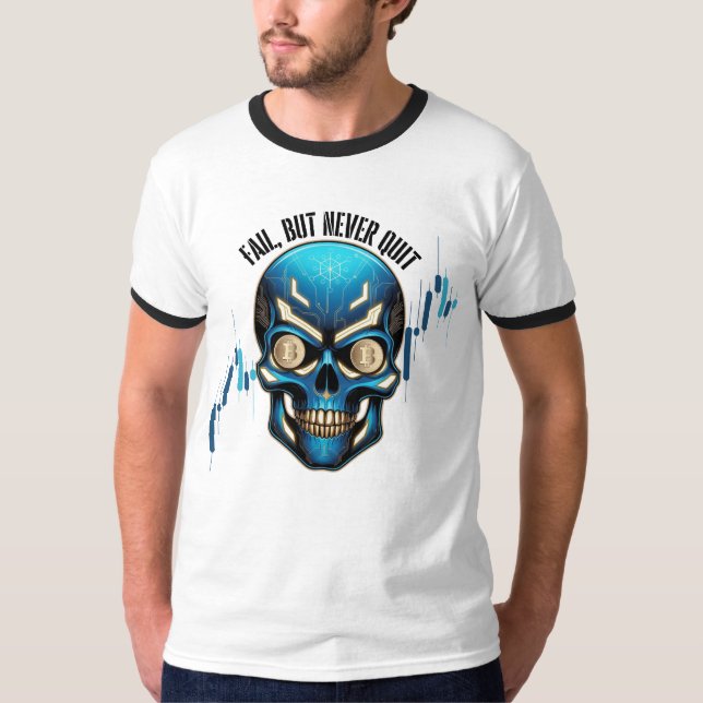 Camiseta Fantasy Design | Crypto Btc | Motivation | Blue (Frente)