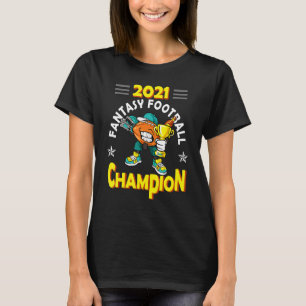 Camiseta Fantasy Foot Ball Cham Pion 2021 Engraçado Futebol