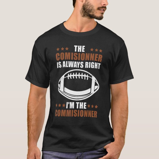 Camiseta Fantasy Futebol I'm the Commissioners Football (Frente)