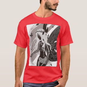 Camiseta Fantasy Gótico Skeleton Fairy Aestic Fairyw