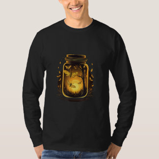 Camiseta Fantasy Jar with glowing Insects for dreaming summ