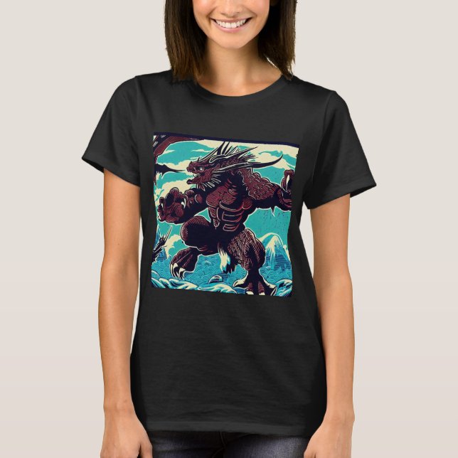 Camiseta Fantasy Kaiju Anime - Corte 3 (Frente)