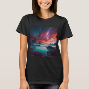 Camiseta Fantasy Landscape Design - Arte Surreal do Sonho