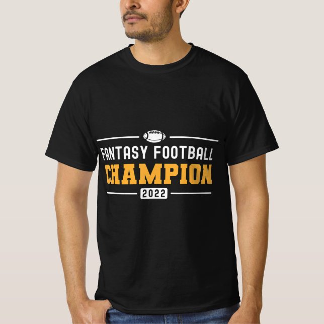 Camiseta Fantasy League Champ 2022 Ganhador Fantasy Futebol (Frente)