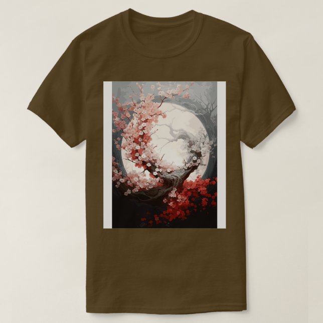 Camiseta Fantasy Moonlight Japonês Vintage Art Style (Frente do Design)