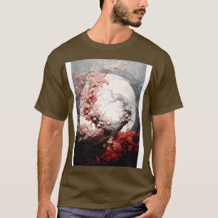 Camiseta Fantasy Moonlight Japonês Vintage Art Style