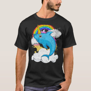 Camiseta Fantasy Ocean Animal Sharchuor Rainbow Sharp Unic