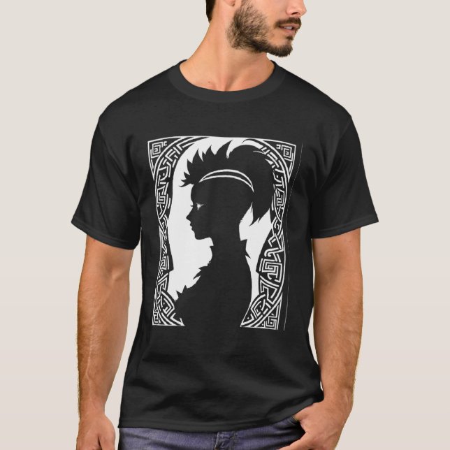 Camiseta Fantasy Post Punk Celtic Tribal Batcave Girl Gothi (Frente)