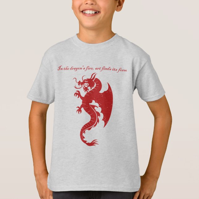 Camiseta Fantasy Stroke Dragon art merchandise (Frente)