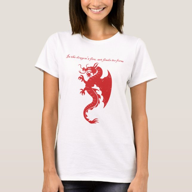 Camiseta Fantasy Stroke Dragon art merchandise (Frente)