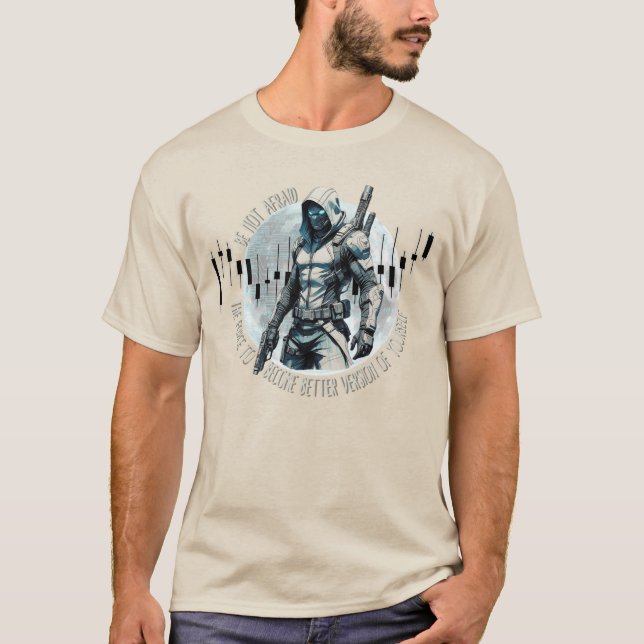 Camiseta Fantasy trade design | Cyberpunk | Self growth (Frente)