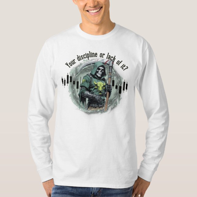 Camiseta  Fantasy trade design | Grim Reaper |  motivation (Frente)