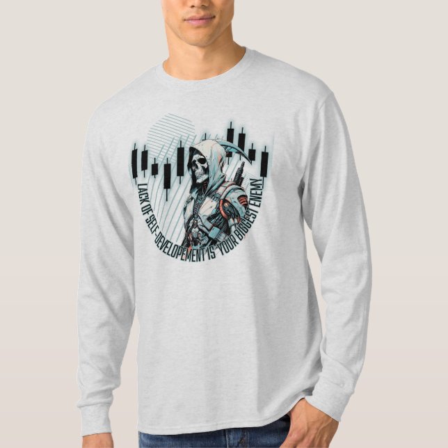 Camiseta Fantasy Trade design | Motivação | Maior inimigo (Frente)