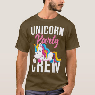 Camiseta Fantasy Unicorn Party Crew Animal Fairytale Magica