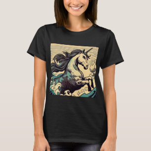 Camiseta Fantasy Unicorn - Woodcut 3