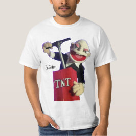 Camiseta fantoche punk com êmbolo de TNT