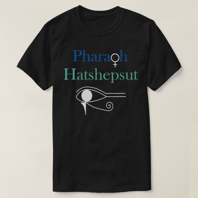 Camiseta Faraó Hatshepsut mulher faraó do Egito antigo (Frente do Design)