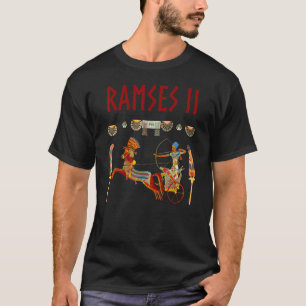 Camiseta Faraó Ramses Ii Chariot Antigo Egito