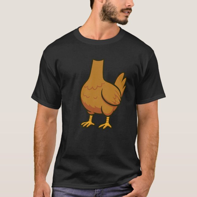 Camiseta Farda de Animal de Frango (Frente)