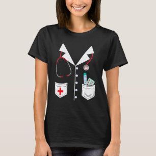 Camiseta Farda de Enfermeira Fantasia de Halloween Crianças