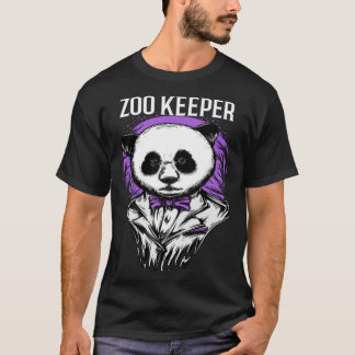 Camiseta Fardamento de Zookeeper Panda Animais Africanos Mu
