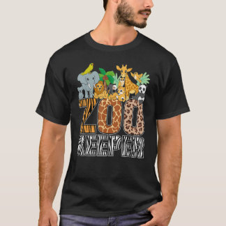 Camiseta Fardamento de Zookeeper Zebra Impressão Selvagem A
