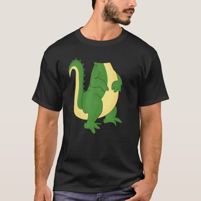 Camiseta Fardo de Jacaré  Fantasia de Jacaré Crocodilo Anim (Frente)