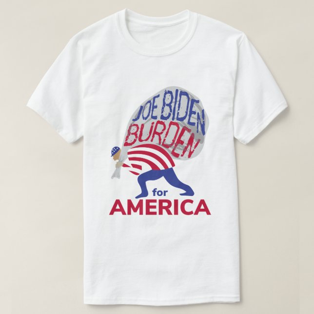 Camiseta Fardo de Joe Biden para a América (Frente do Design)