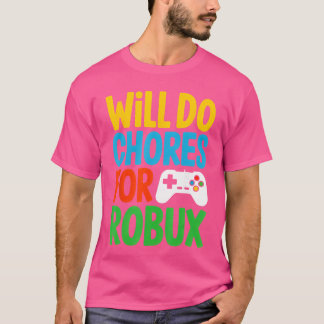 Camiseta Farei Tarefas por Robu Vídeo Game Engraçado retrô