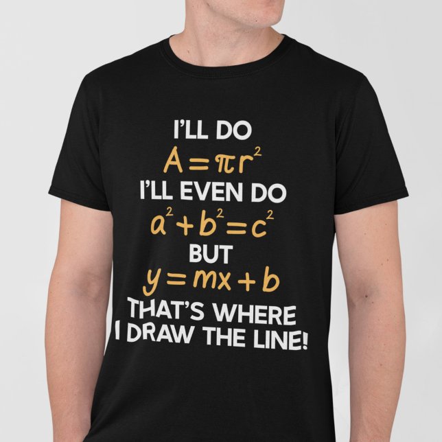 Camiseta Farei trocadilhos de matemática engraçados para es (Criador carregado)