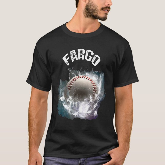 Camiseta Fargo Baseball Retro (Frente)
