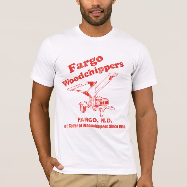 Camiseta Fargo WoodChippers afligido (Frente)