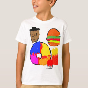 Camiseta farinha de abstrato colorida