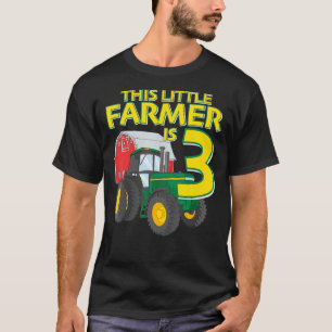 Camiseta Farinha de Festa de aniversário de Trator de Fazen
