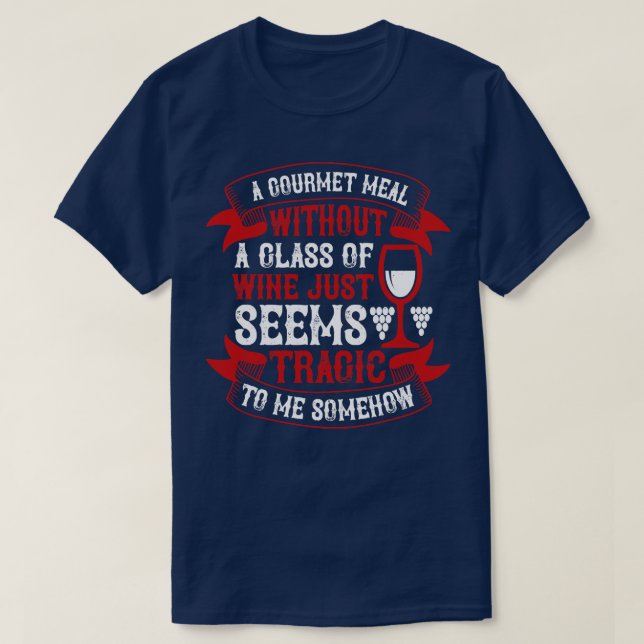 Camiseta Farinha De Gourmet Sem Vinho (Frente do Design)