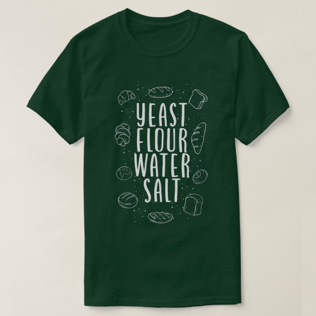 Camiseta Farinha do pão de assar (Frente do Design)