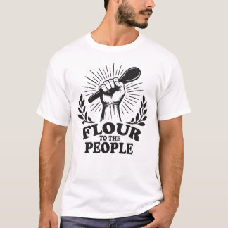 Camiseta Farinha para o Povo Panificação com Fermento Natur