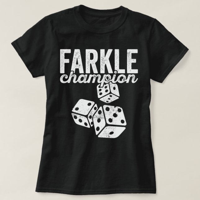 Camiseta Farkle Champion para Conselhos de gelo (Frente do Design)
