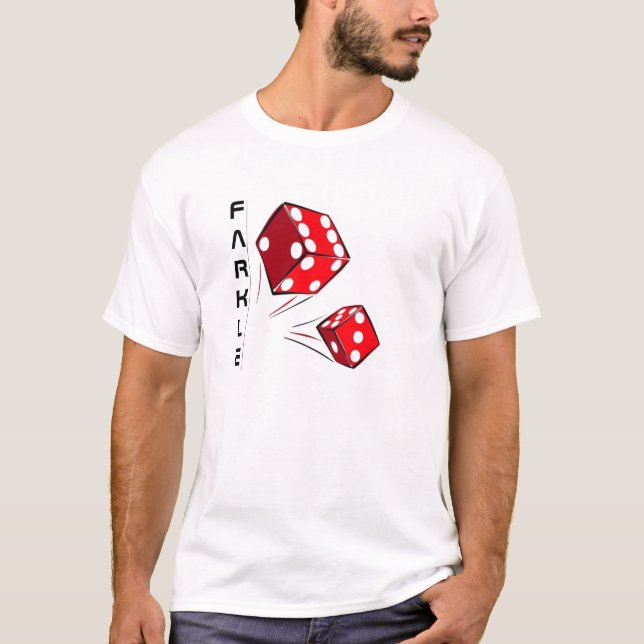 Camiseta FARKLE® (mercadoria oficial) - o melhor jogo dos (Frente)