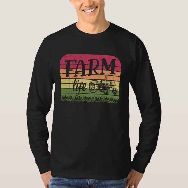 Camiseta Farm Life Rancher Barnyard Harvest Farming Barn Ca (Frente)