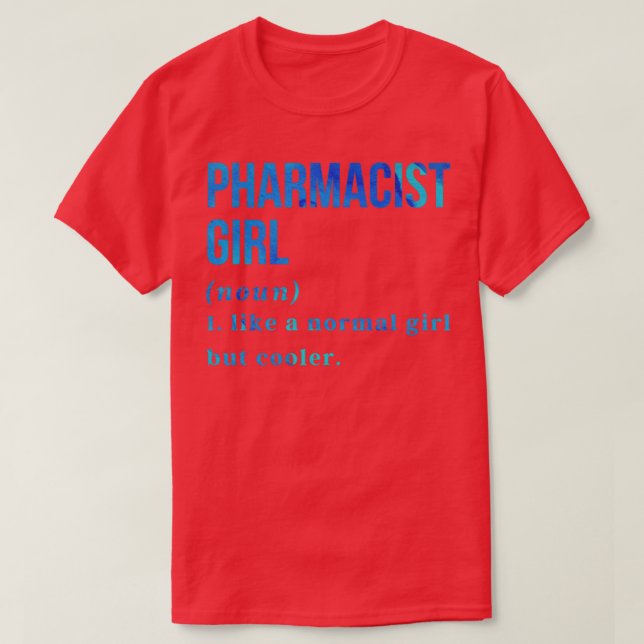 Camiseta Farmacêutica Engraçada Menciona 1 (Frente do Design)