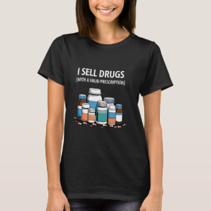 Camiseta Farmacêutica Engraçada Para Mulheres Técnicas De F