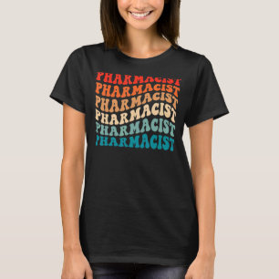 Camiseta Farmacêutica Retro Groovy Pharmacy 70s Vintage Boh