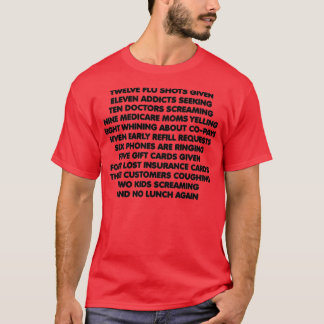 Camiseta Farmacêutico 12 Dias de Natal