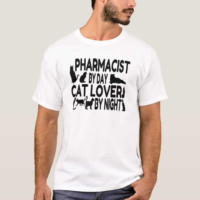 Camiseta Farmacêutico Cat Lover (Frente)