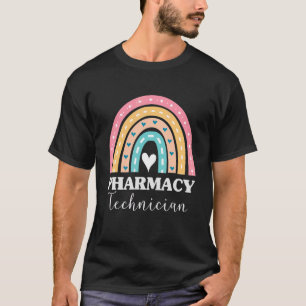Camiseta Farmacêutico Cute Rainbow Cpht, Técnico da Farmáci